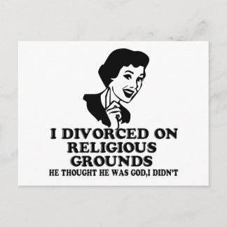 Funny Scheidung Postkarte
