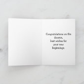 Funny Scheidung Spaß Grußkarte für sie Karte (Innenseite)