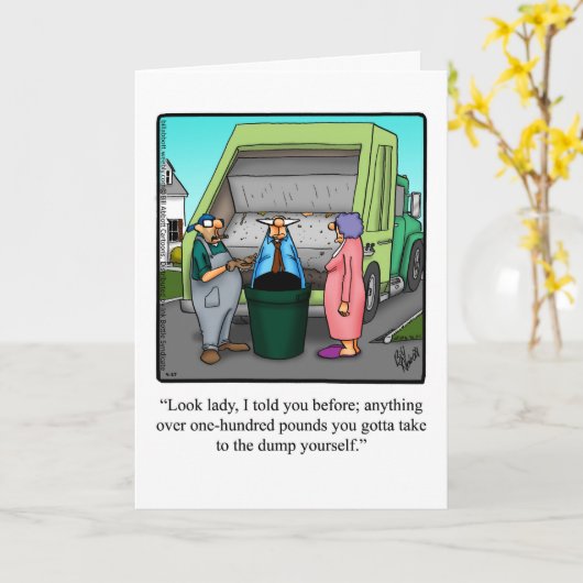 Funny Scheidung Spaß Grußkarte Karte (Gelbe Blume)