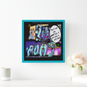 Funny Scheidung Square Wall Clock Quadratische Wanduhr (Zuhause)