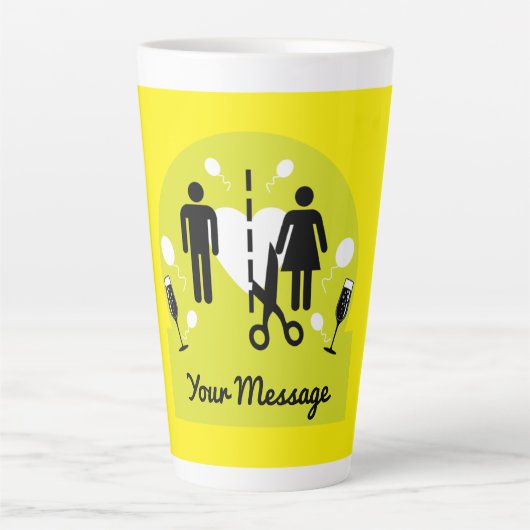 Funny Scheidung Survivor Beileid Milchtasse (Vorderseite)