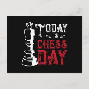 Funny Schess King Casting Design Ankündigungspostkarte