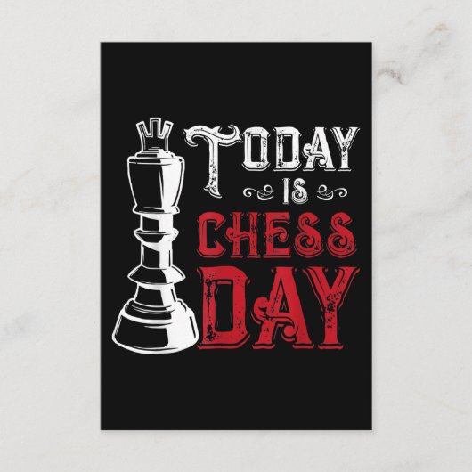 Funny Schess King Casting Design Begleitkarte (Vorderseite)