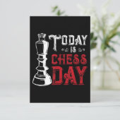 Funny Schess King Casting Design Begleitkarte (Stehend Vorderseite)