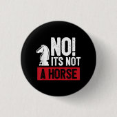Funny Schess King Casting Design Button (Vorderseite)