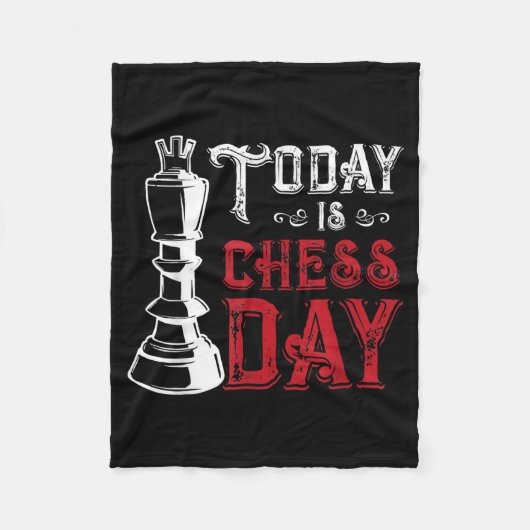 Funny Schess King Casting Design Fleecedecke (Vorderseite)