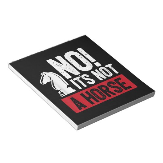 Funny Schess King Casting Design Notizblock (angewinkelt)