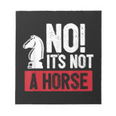 Funny Schess King Casting Design Notizblock (Vorderseite)