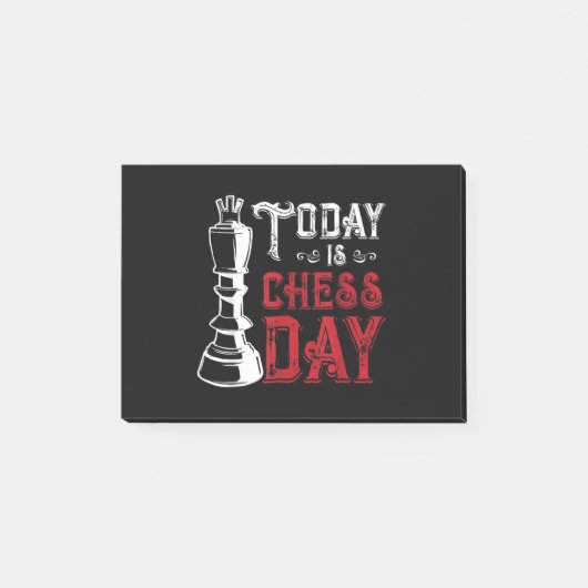 Funny Schess King Casting Design Post-it Klebezettel (Vorderseite)