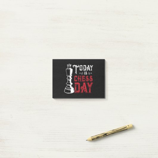 Funny Schess King Casting Design Post-it Klebezettel (Auf Schreibtisch)