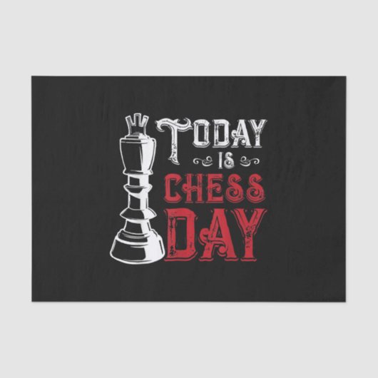 Funny Schess King Casting Design Seidenpapier (Vorderseite)