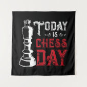 Funny Schess King Casting Design Wandteppich (Vorderseite)