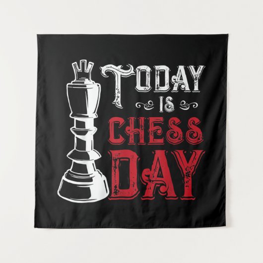 Funny Schess King Casting Design Wandteppich (Vorderseite)