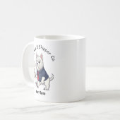 Funny  Schipperke Dog Business Suit Coffee  Kaffeetasse (Vorderseite Links)