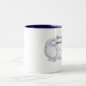 Funny Schipperke Dog Cartoon Zweifarbige Tasse (Mittel)