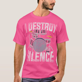 Funny Schlagzeug Drummer Geschenk Musikinstrument T-Shirt
