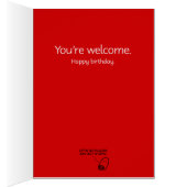 Funny "Schließlich denken Sie an Ihren Geburtstag" (Innen (Rechts))