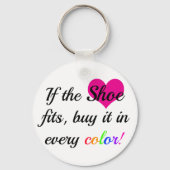 Funny Schlüsselanhänger für Shoe Lover (Vorderseite)
