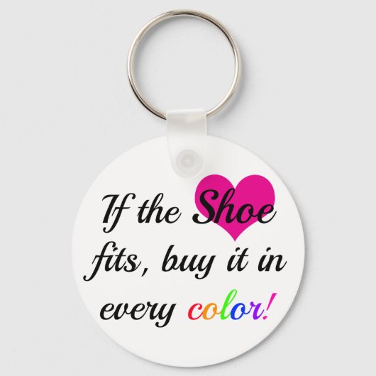Funny Schlüsselanhänger für Shoe Lover (Vorderseite)