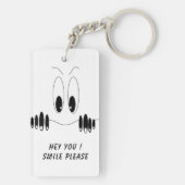 Funny Schlüsselanhänger Geschenk mit Neugier Augen (Rückseite)