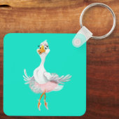 Funny Schlüsselanhänger mit Ballerina Duck - Ihre (Rückseite)