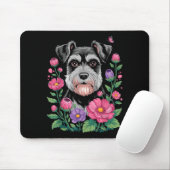 Funny Schnauzer Art For Women Schnauzer Dog Lover Mousepad (Mit Mouse)