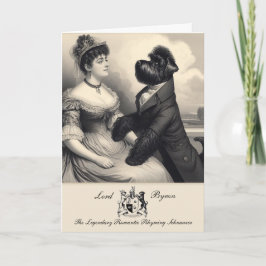 Funny Schnauzer Byron Greetings Card Karte
