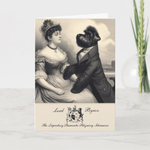 Funny Schnauzer Byron Greetings Card Karte