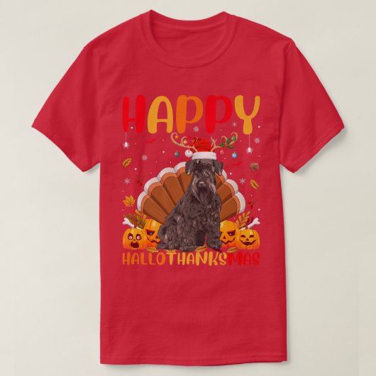 Funny Schnauzer Dog Lover Happy Schnauzer HelloTha T-Shirt (Design vorne)