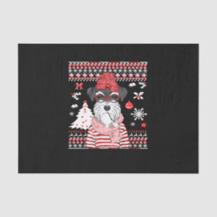 Funny Schnauzer Dog Weihnachtsgeschenk Seidenpapier