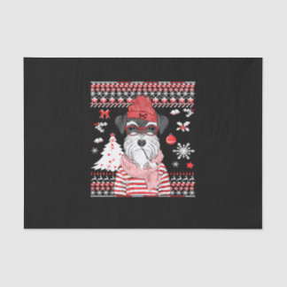 Funny Schnauzer Dog Weihnachtsgeschenk Seidenpapier