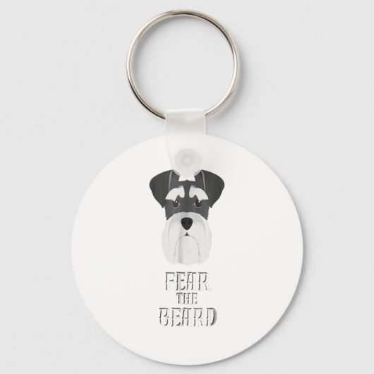 Funny Schnauzer Feenbärengeschenk Schlüsselanhänger (Vorderseite)