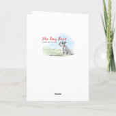 Funny Schnauzer Geburtstagsgrußkarte Karte (Rückseite)