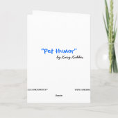 Funny Schnauzer Geburtstagskarte Karte (Rückseite)