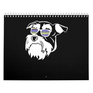 Funny Schnauzer Hund Kalender