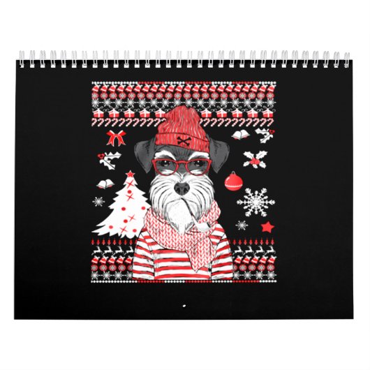 Funny Schnauzer Hund Weihnachtsgeschenk Kalender (Titelbild)