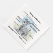 Funny Schnauzer Paper Napkin Serviette (Ecke)