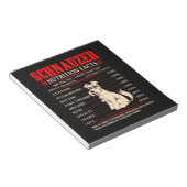 Funny Schnauzer| Schnauzer - Fakten Notizblock (angewinkelt)