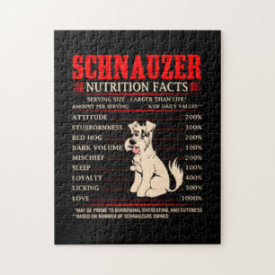 Funny Schnauzer  Schnauzer - Fakten Puzzle