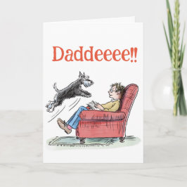 Funny Schnauzer Vatertagskarte Karte