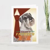 Funny Schnauzer Vathers Day Card Karte (Vorderseite)