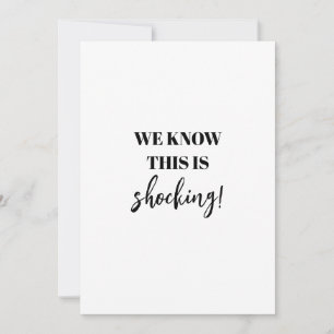 Funny schockierend endlich heiraten save the date