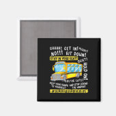 Funny School Bus Driver Life Last Day Of School Te Magnet (Vorderseite/Rückseite)