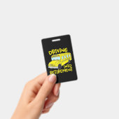 Funny School Bus Driver Retigift Ausweis (Handheld)