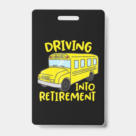 Funny School Bus Driver Retigift Ausweis (Vorderseite)