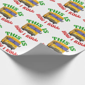 Funny School Bus Driver So Roll ich Geschenkpapier (Ecke)