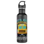 Funny School Bus Fahrer Geschenk, was Sie nicht ge Edelstahlflasche (Vorderseite)