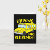Funny School Bus Fahrer Rückgabe Geschenk Shirt Karte (Gelbe Blume)
