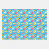 Funny School Bus zurück zum Schulmuster Geschenkpapier Set (Vorderseite 2)