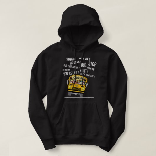 Funny School Busfahrer Cool School Busfahrer Hoodie (Design vorne)